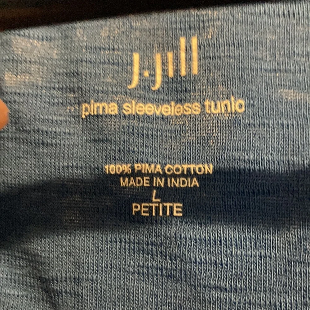 J•Jill Pima Sleeveless Tunic Tank Top - Picture 2 of 8